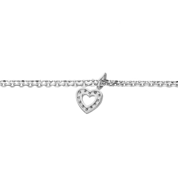 K18WG Diamond Anklet