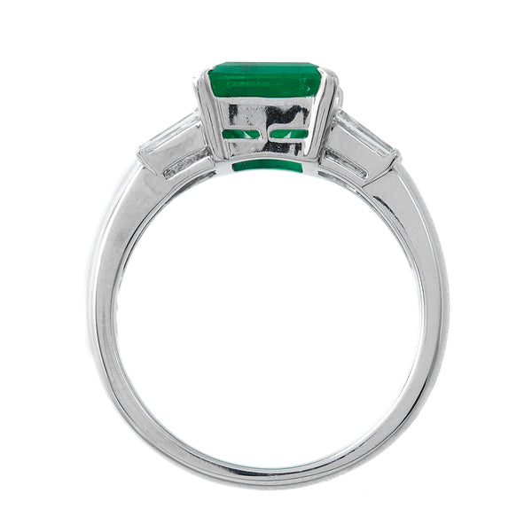 Pt900 Emerald R