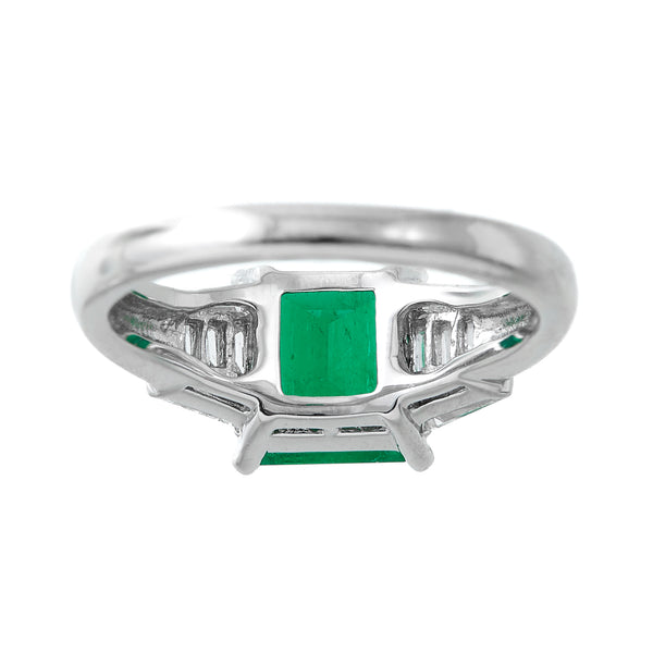 Pt900 Emerald R