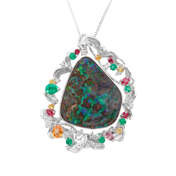 K18WG Boulder Opal PN