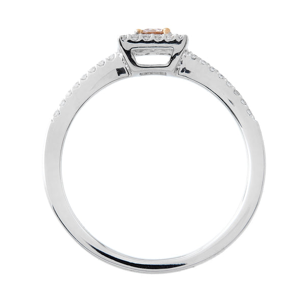 Pt900K18PG Pink Diamond R