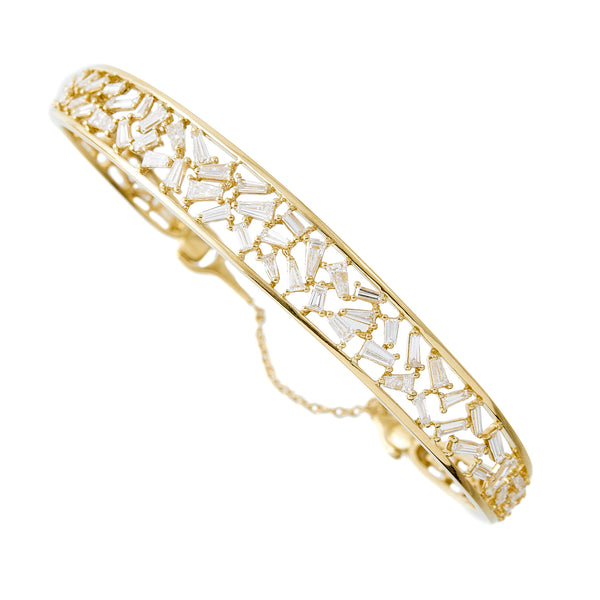 K18 Diamond Bangle