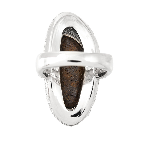 Pt900 Boulder Opal R