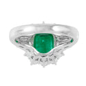 Pt900 Emerald R