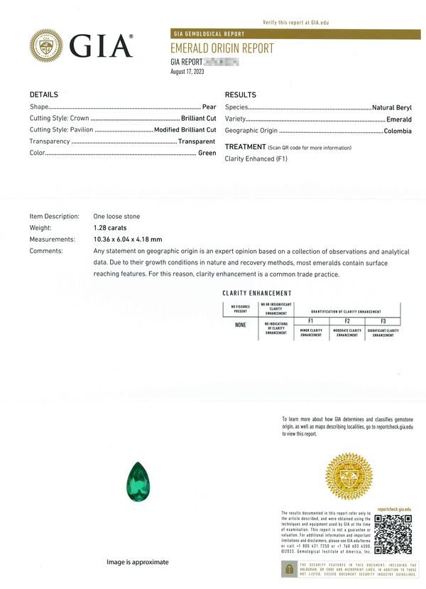 Pt900 Emerald R