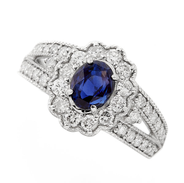Pt950 Sapphire R