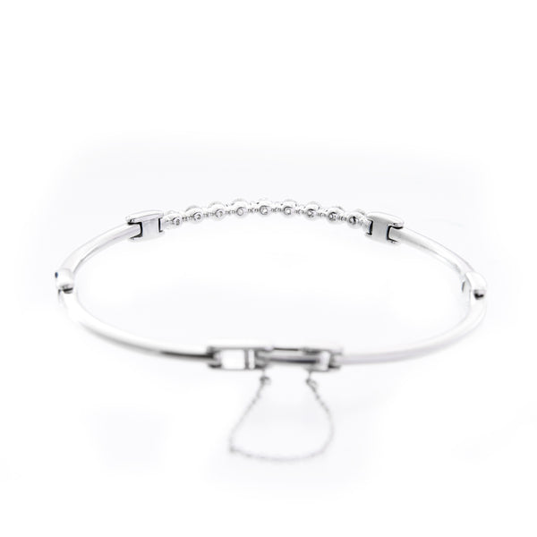 Pt900 Diamond Bangle