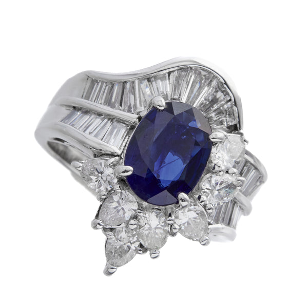 Pt900 Sapphire R