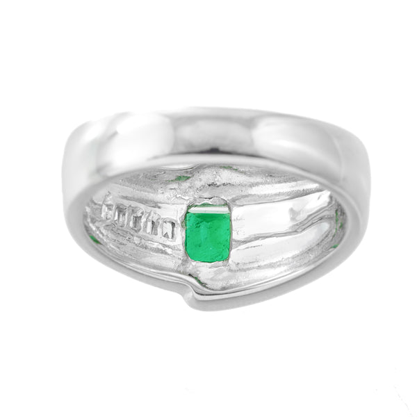 Pt900 Emerald R