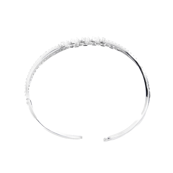 K18WG Diamond Bangle
