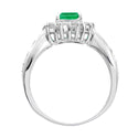 Pt900 Emerald R