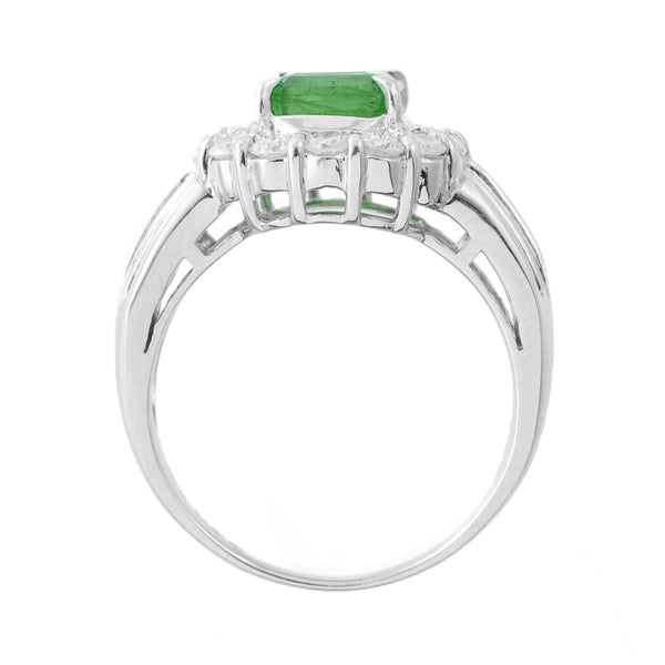 Pt900 Emerald R