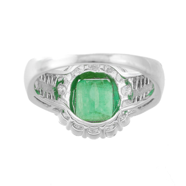 Pt900 Emerald R