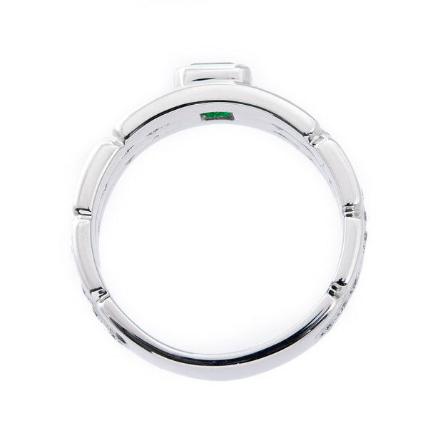 Pt900 Emerald R