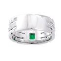 Pt900 Emerald R