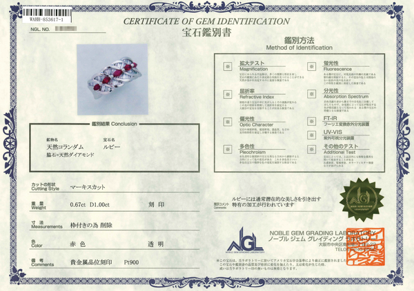 Pt900 Ruby R