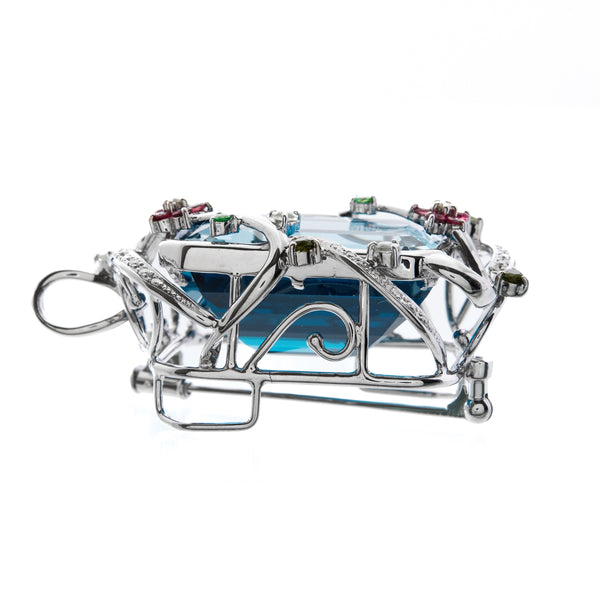 K18WG Blue Topaz PN