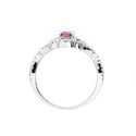 Pt900 Pink Sapphire R