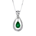 K18WG Emerald PN