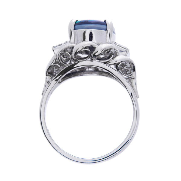Pt900 Black Opal R