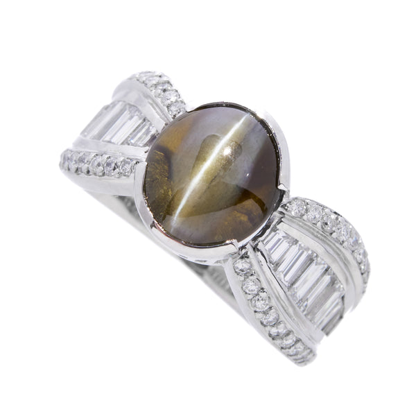 Pt900 Cat's Eye R