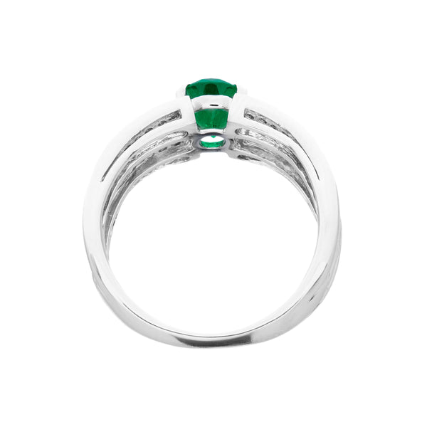 Pt900 Emerald R