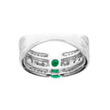Pt900 Emerald R