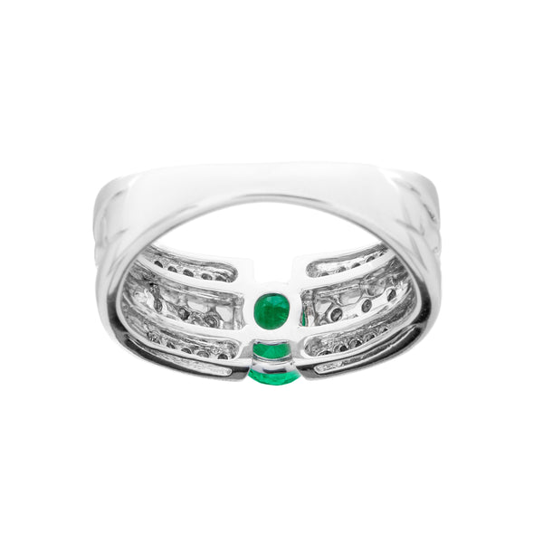 Pt900 Emerald R