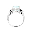 Pt900 Aquamarine R
