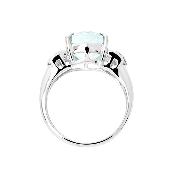 Pt900 Aquamarine R