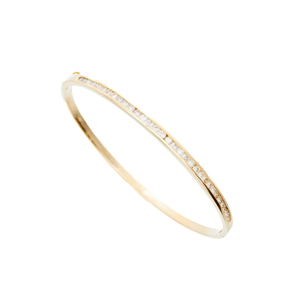 K18 Diamond Bangle