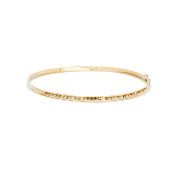 K18 Diamond Bangle