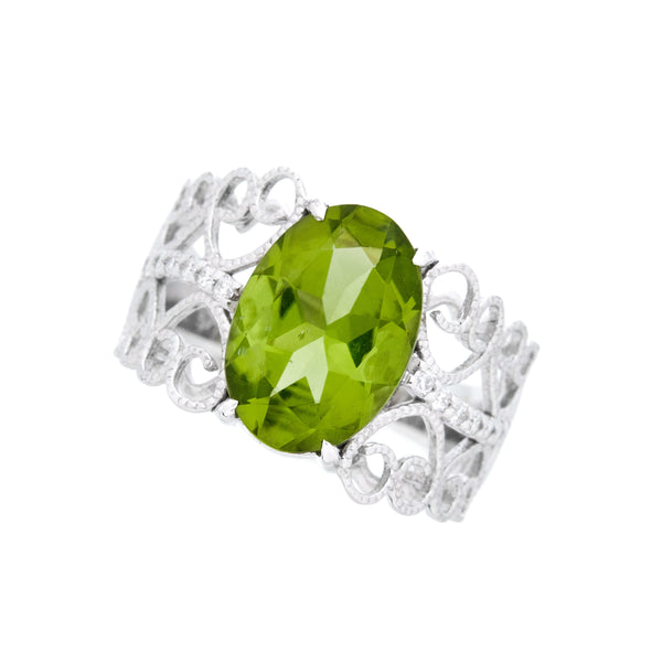 K18WG Peridot R