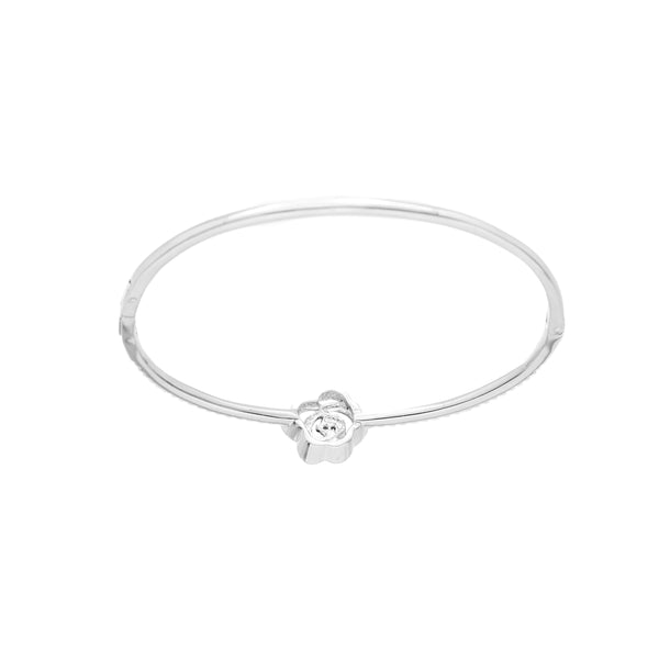 K18WG Diamond Bangle