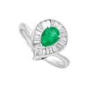 Pt900 Emerald R