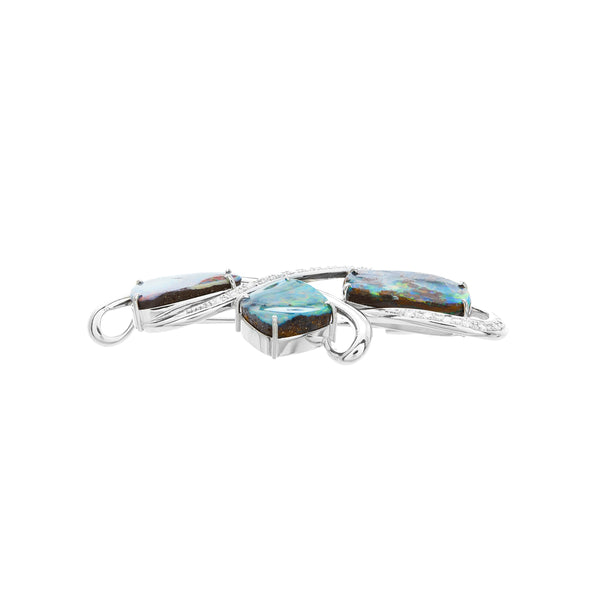 Pt900 Boulder Opal PN