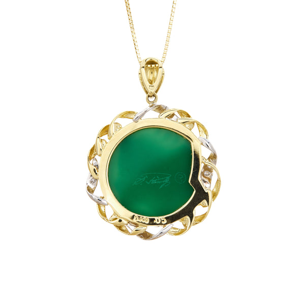 K18/Pt900 Agate Cameo PN