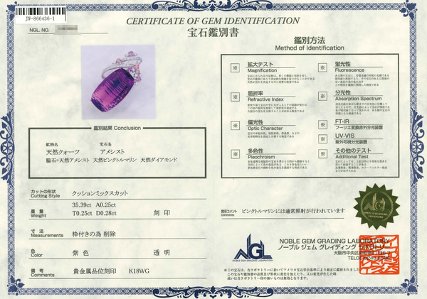 K18WG Amethyst PN