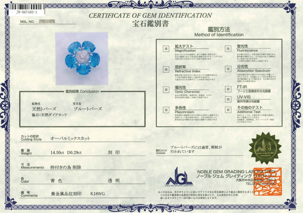 K18WG Blue Topaz PN