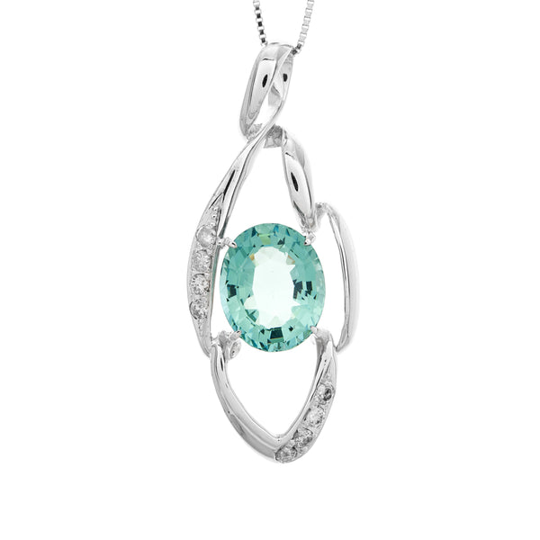 K18WG Aquamarine PN