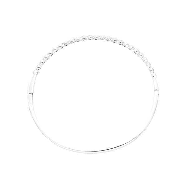 K18WG Diamond Bangle