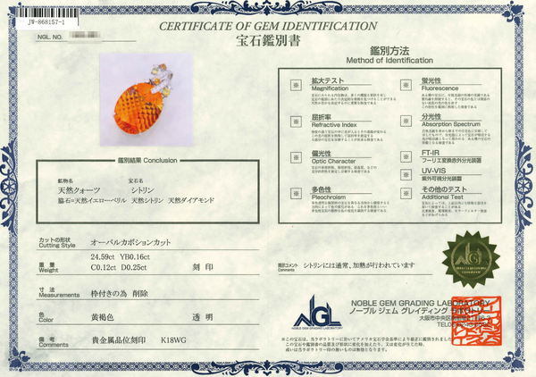 K18WG Citrine PN