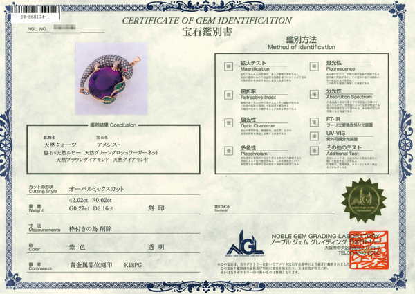 K18PG Amethyst PN