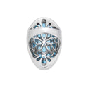 Pt900 Blue Topaz R