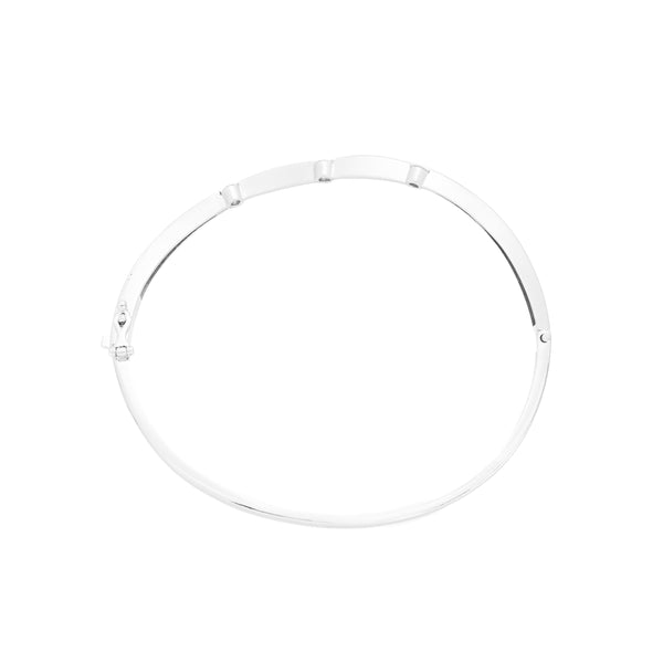 Pt900 Diamond Bangle