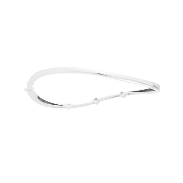 Pt900 Diamond Bangle