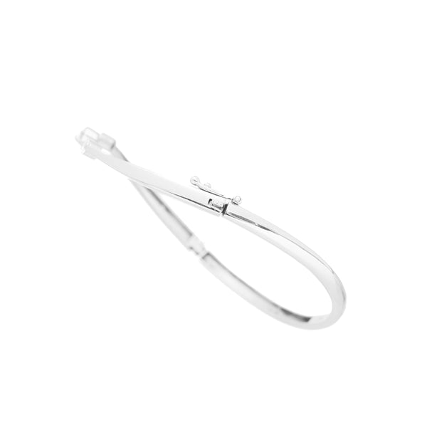 Pt900 Diamond Bangle