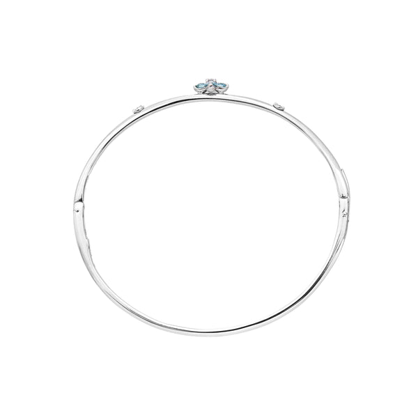 K18WG Diamond Bangle