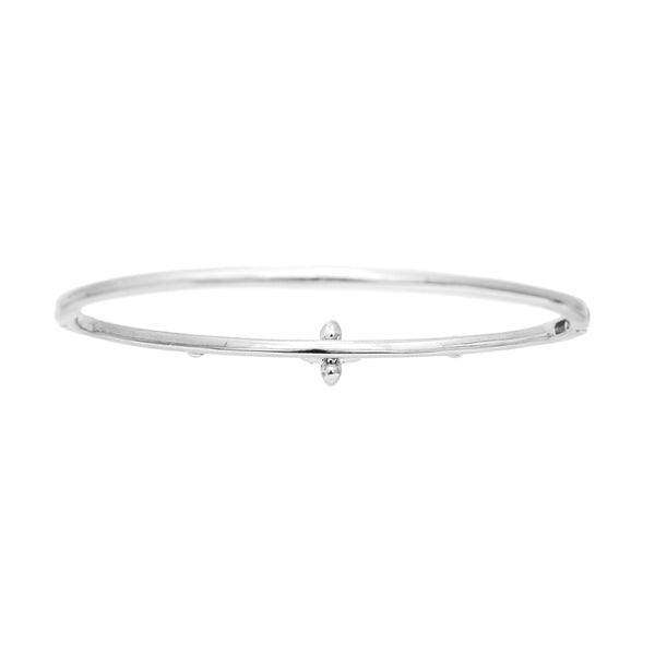 K18WG Diamond Bangle