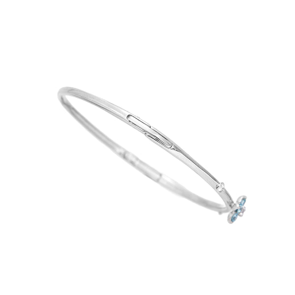 K18WG Diamond Bangle